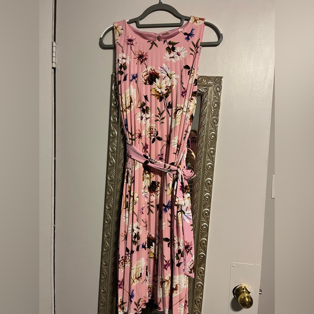 Tahari Pink Floral Dress